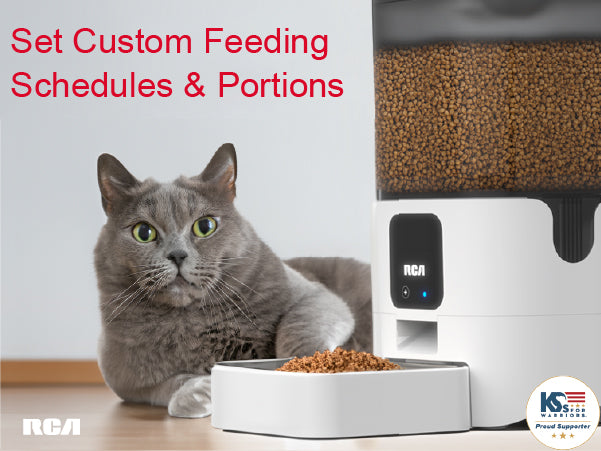Smart Automatic Pet Feeder for Cats, Dogs, Rabbits -  PF122