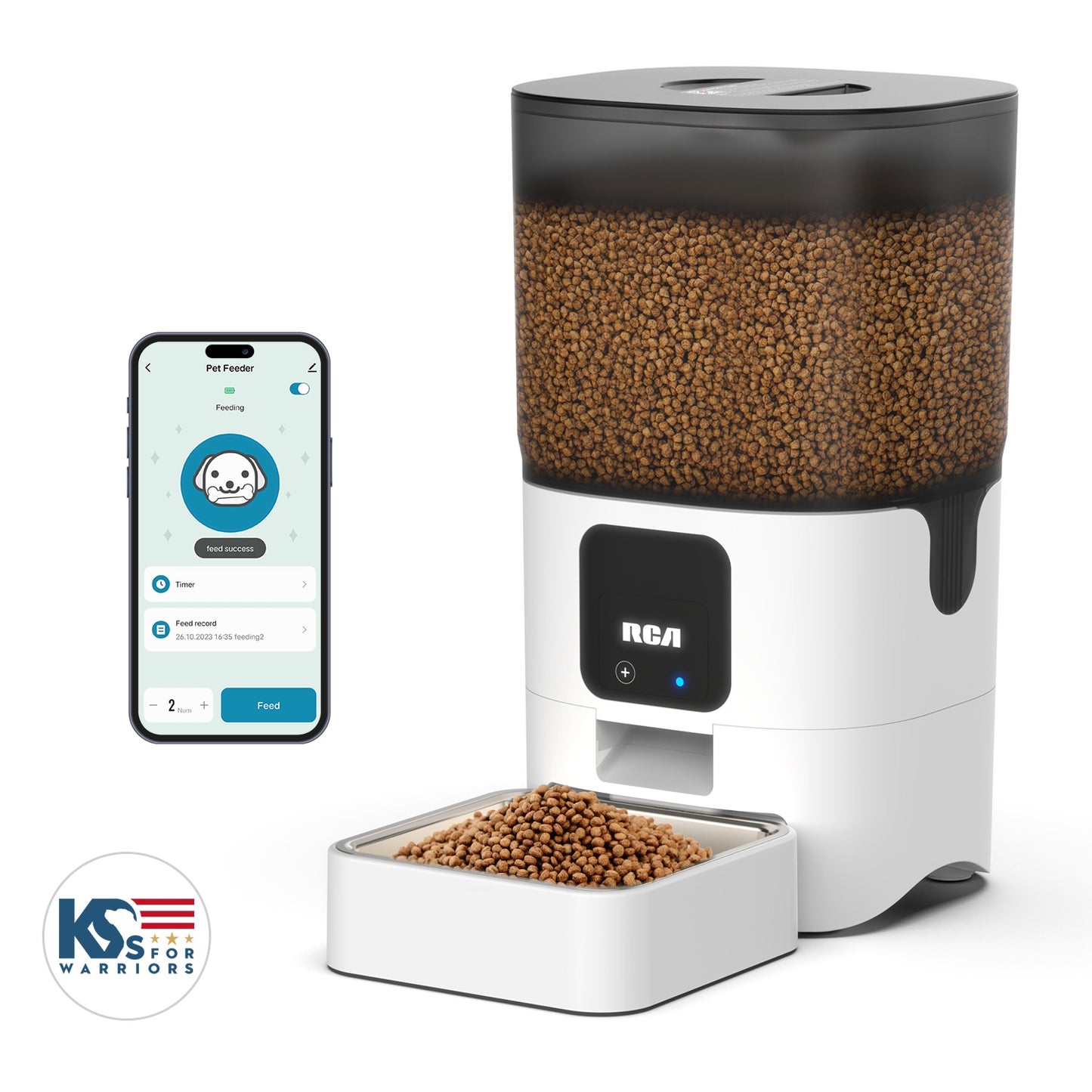 Smart Automatic Pet Feeder for Cats, Dogs, Rabbits -  PF122