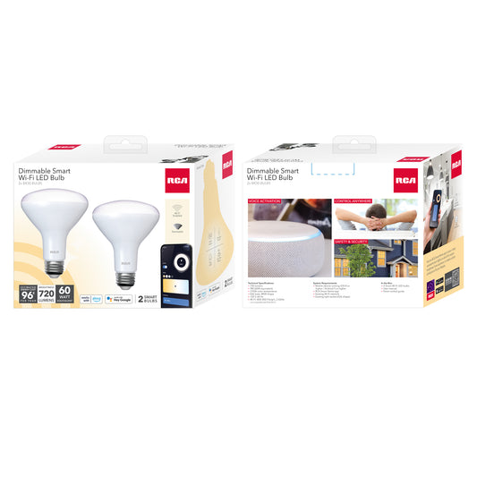 Dimmable BR30 White Bulb (2-Pack)