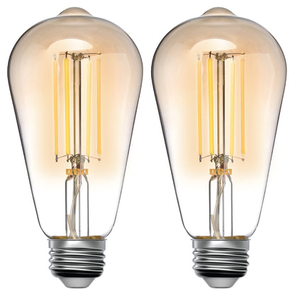 Dimmable Tunable ST21 Amber Bulb (2-Pack)