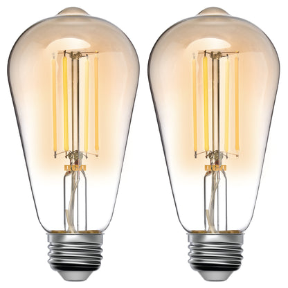 Dimmable Tunable ST21 Amber Bulb (2-Pack)